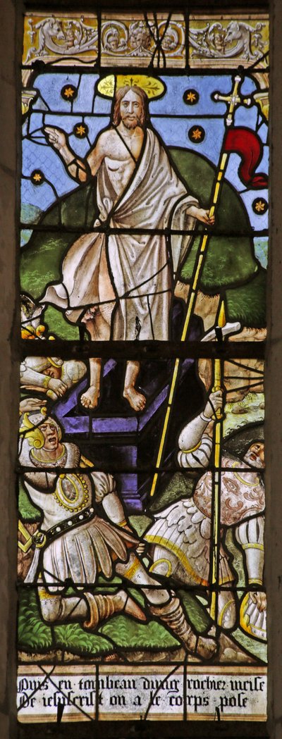 Window depicting the Resurrection by French School